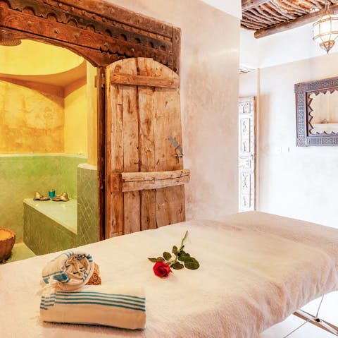 Treat your senses to a session in the private hammam