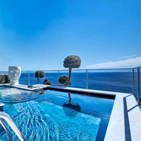 Look forward to spectacular sea views as you swim