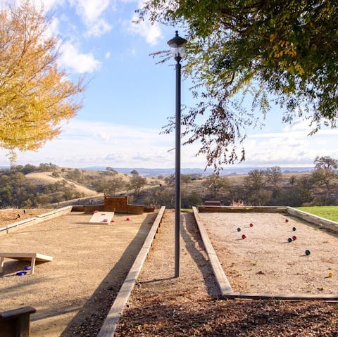 Get competitive on the Bocce court