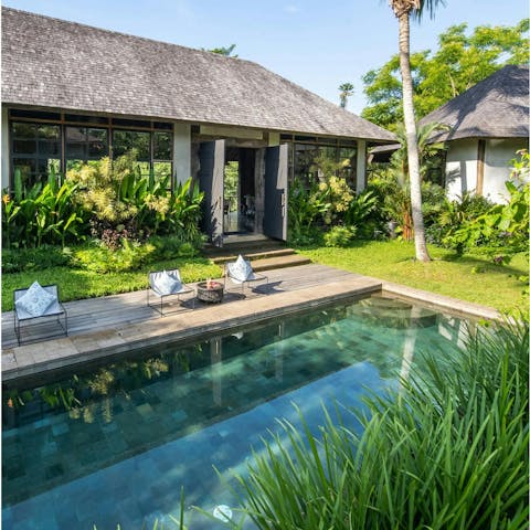 Take your pick of two sun-kissed swimming pools