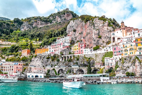 Head into Amalfi, just a twenty-six-minute drive away