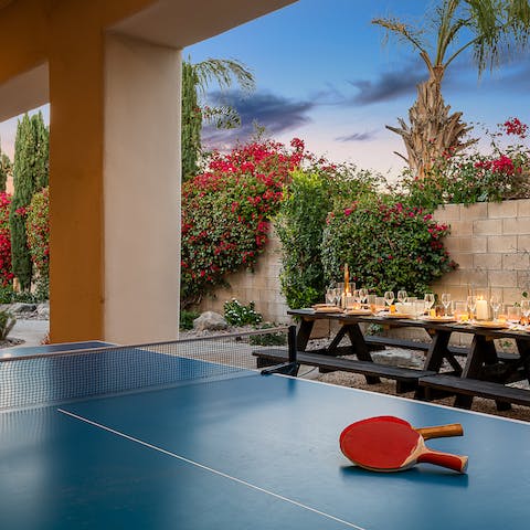 Organise a ping pong tournament