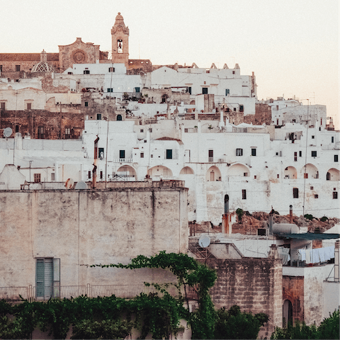Explore all that Ostuni has to offer, just 5 kilometres away