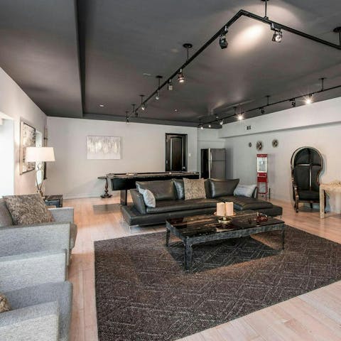 Gather for light hearted family fun in the games room