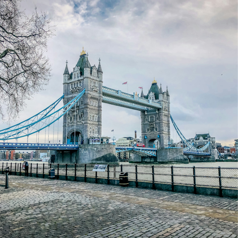 Take a stroll across London's most famous bridge, just a few minutes away