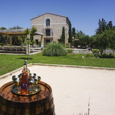 Pour yourself a drink and play some boules