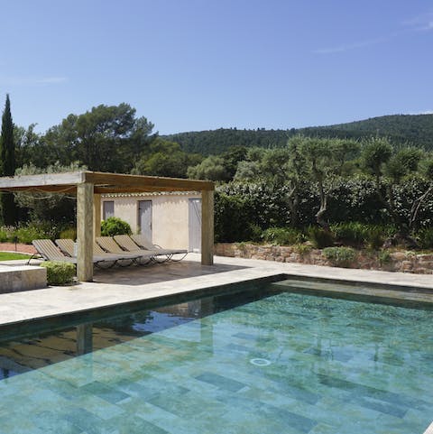 Cool off in the immaculate private pool