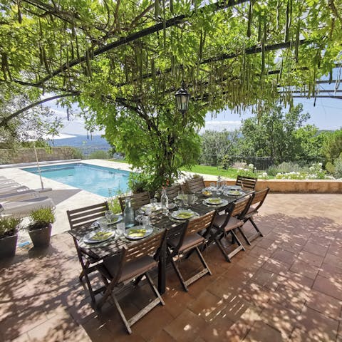 A beautiful spot for alfresco dining