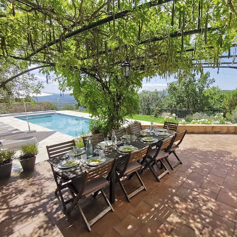 A beautiful spot for alfresco dining
