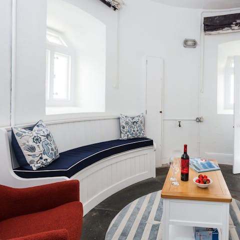 Take in sea views from the lighthouse tower