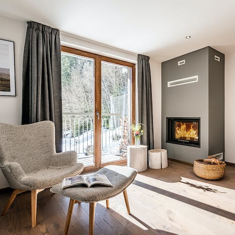 Tuck into a book around the fire