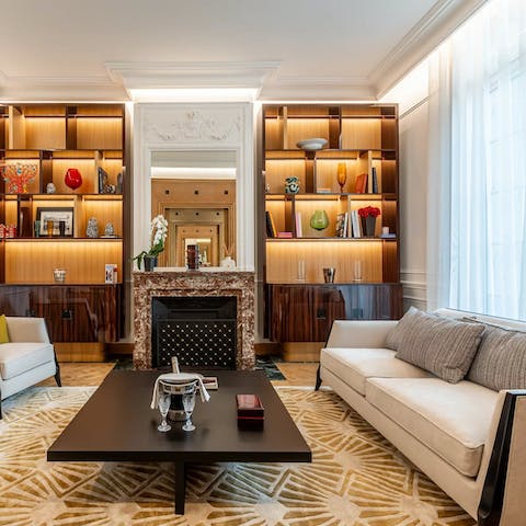 Choose between the grand main lounge and the smaller casual hang-out