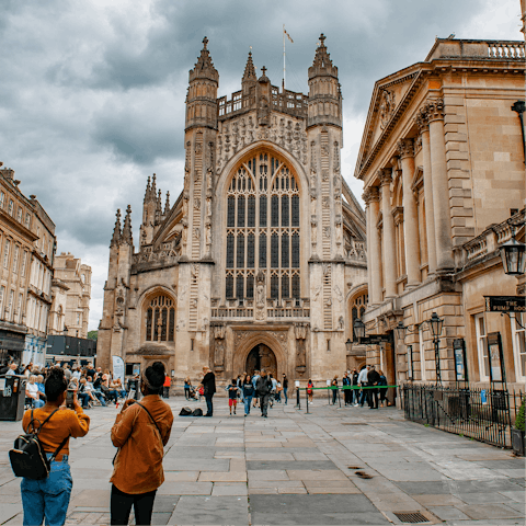 Visit the historic Bath Abbey – you can walk there in a few minutes