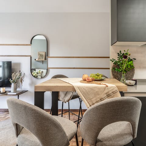 Serve up some Spanish taps at the dining area