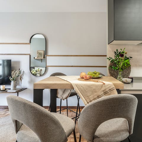 Serve up some Spanish taps at the dining area