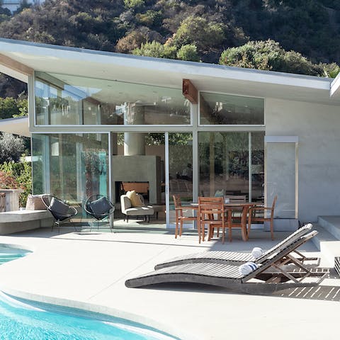 Spend glorious afternoons sunning yourself on a lounger