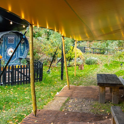 Spend balmy evenings outdoors, sampling pints of ale before the punters turn up at the pub