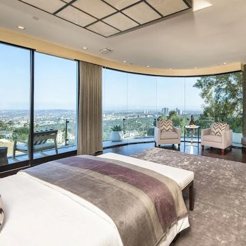 Catch spectacular LA views from bed