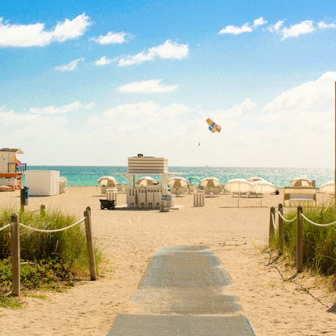 Soak up the South Beach sun, only fifteen minutes away