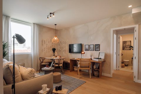 Handle remote working with ease at the dedicated desk area