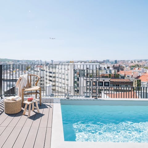 Soak up the sun from in or beside the shared pool
