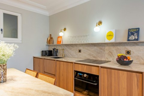 Cook and entertain in a thoughtfully appointed kitchen