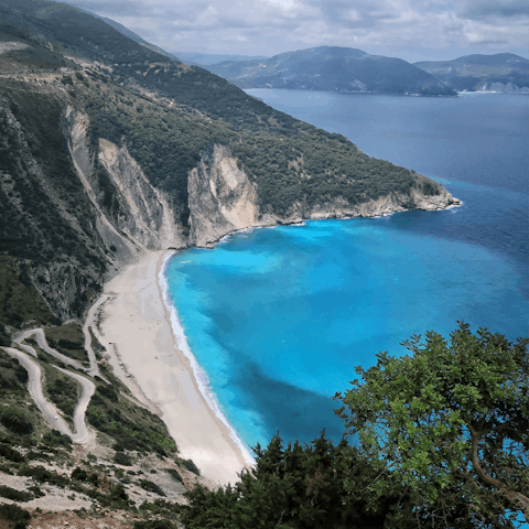 Walk to Trapezaki Beach in minutes and spend the day in the sun