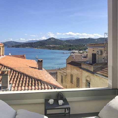 Sip your morning coffee with epic views