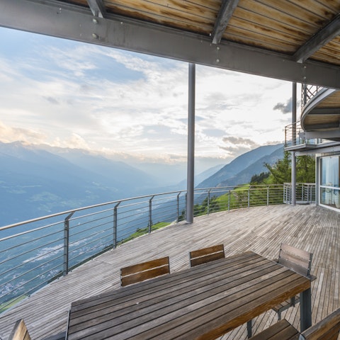 Enjoy incredible valley views from the terrace