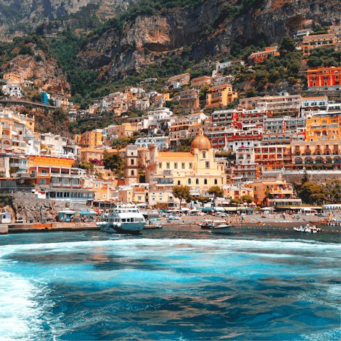 Visit Positano, only a short car ride from the apartment