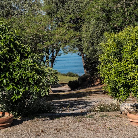 Head down to your own private beach