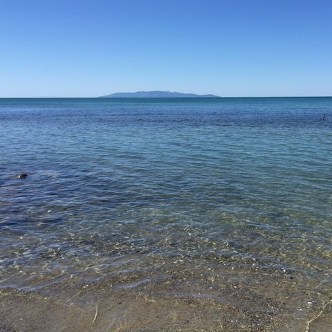 Wade out into the crystal-clear Tyrrhenian
