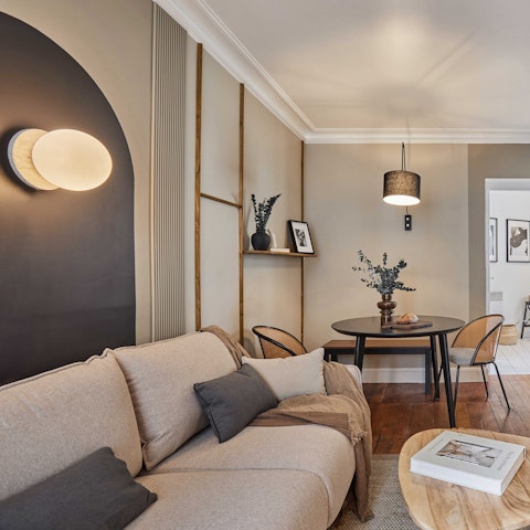 Listen to a record in the living area