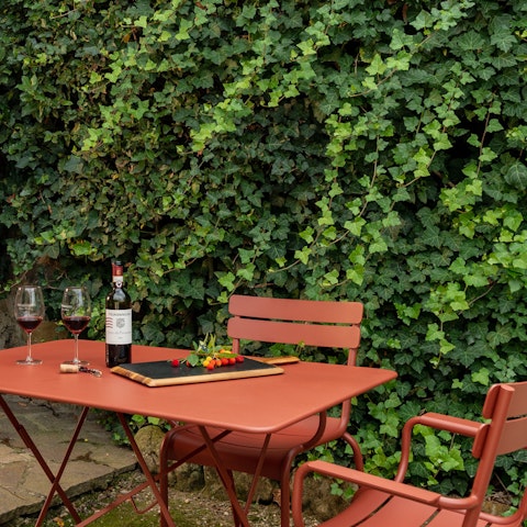 Enjoy a bottle of Chianti as the sun sets