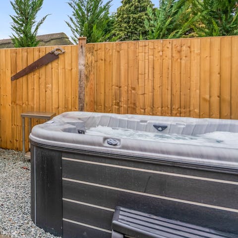 Count the stars from the jacuzzi hot tub