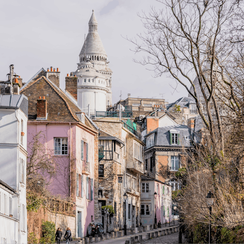 Visit the independent shops of nearby Montmartre