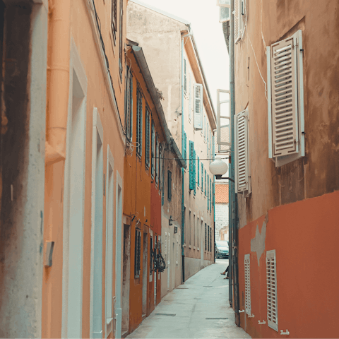 Explore the historic streets of Zadar – it's only 20km away