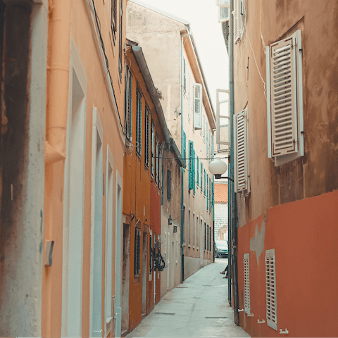 Explore the historic streets of Zadar – it's only 20km away