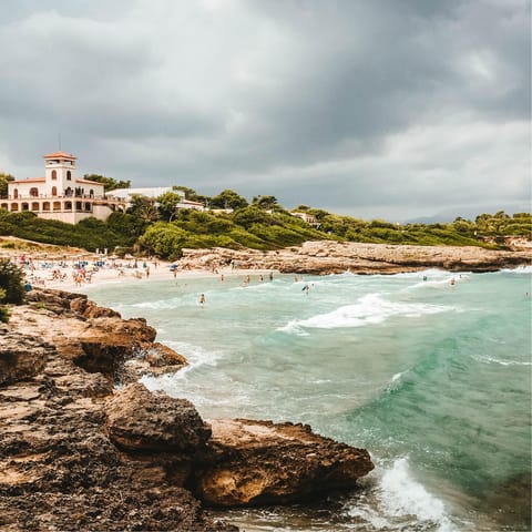Spend the day at Alcúdia bay – a thirty-five-minute drive away