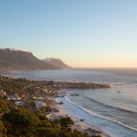 Reap the benefits of coastal living near Camps Bay beach, known for white sands a natural pools