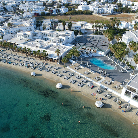 Explore the popular beach resort of Ornos