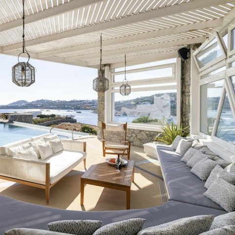 Sip a cocktail or two in the outdoor lounge area with friends