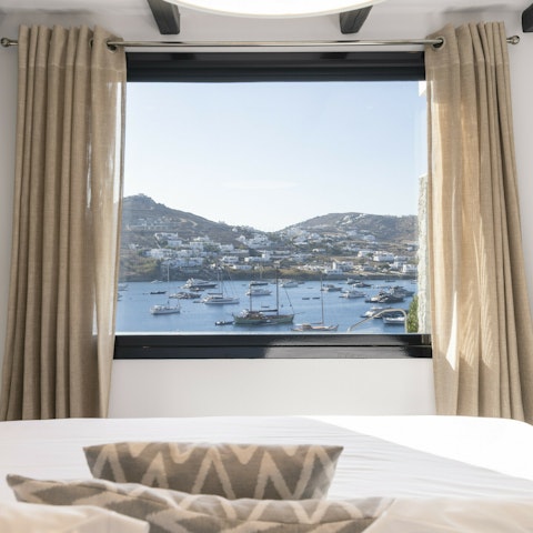 Wake up to glittering bay views each morning