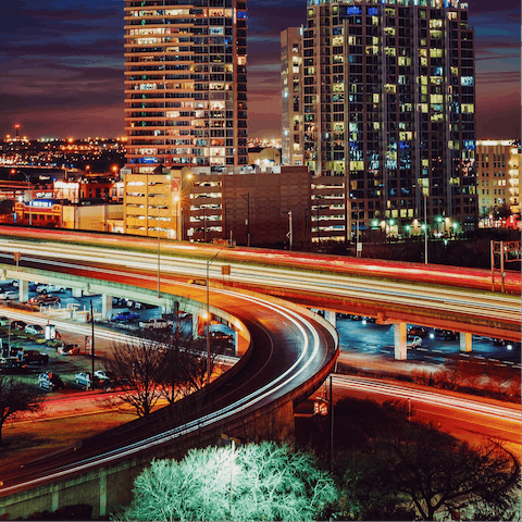 Dallas Fort Worth is home to the Dallas Cowboys, drive downtown and take in a game