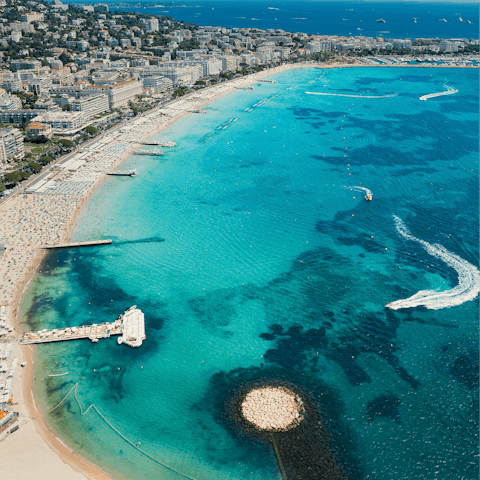 Explore the coastline, just an eight-minute stroll away