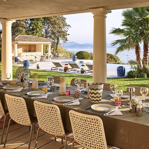 Remember the wine as you sit down for an alfresco dinner