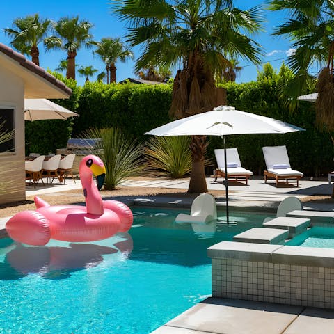 Cool off with a dip in the pool