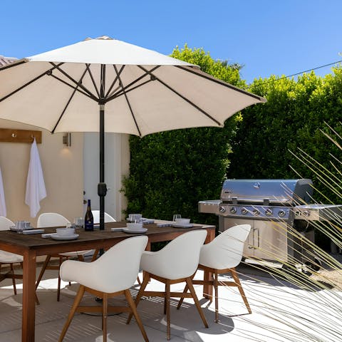 Light up the barbecue for alfresco dinners