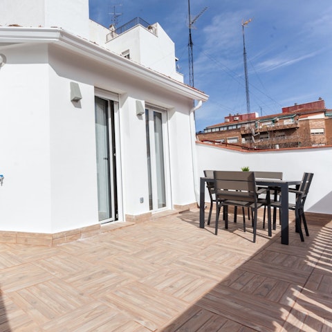 Soak up the Madrid sun on the roof terrace