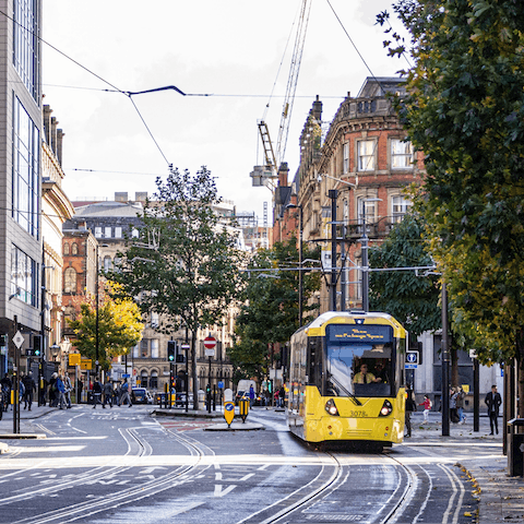 Get out and explore Manchester from the central location